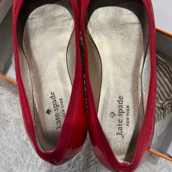 Kate Spade Flats - Size 7.5 - Maraschino patent red - Picture 7 of 10